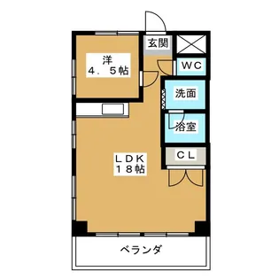 第3フクマルビル【4階】の間取り