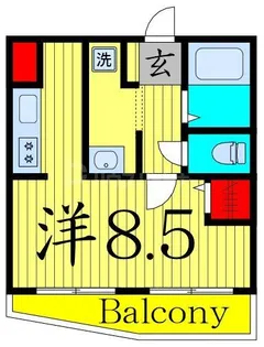 エレガンス綾瀬5【5階】の間取り