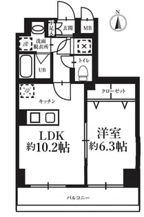 T’s garden高円寺【6階】の間取り