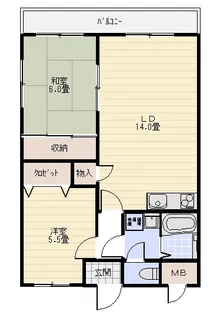 セラヴィI【2階】の間取り