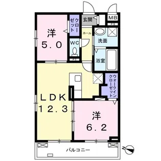 アルファウエスト【3階】の間取り