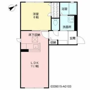 クラヴィエ吉岡【1階】の間取り