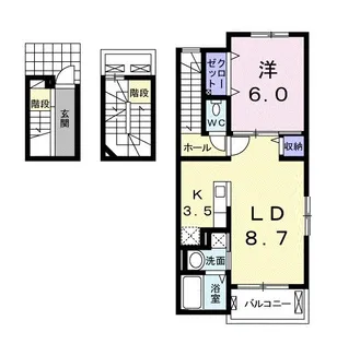 J・J・T【3階】の間取り
