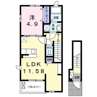 エスペランザ A館【2階】の間取り