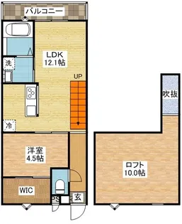 MODERN PALAZZO 諫早Aube【2階】の間取り