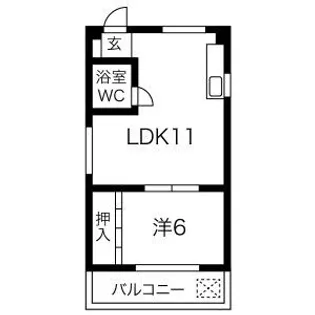 コーポハピネス【1階】の間取り