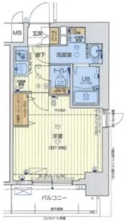 セオリー大阪ベイシティ【5階】の間取り