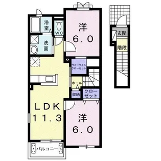 ドルチェ【2階】の間取り