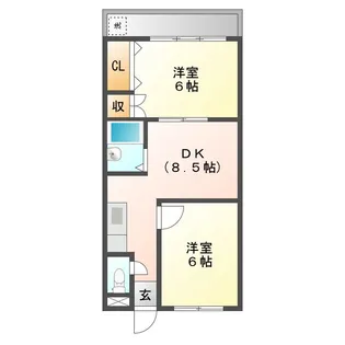 メゾンひかり館【1階】の間取り