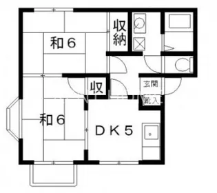 フレグランス小阪A【2階】の間取り