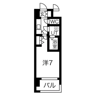 コスモリード大阪福島【7階】の間取り