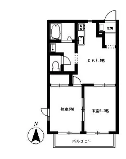 インフィールドD【2階】の間取り