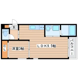 REGALEST薬師堂III【3階】の間取り