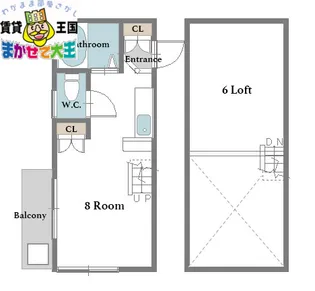 ボンセジュール【1階】の間取り