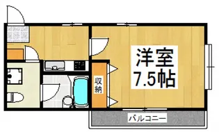 エルハイツ【1階】の間取り
