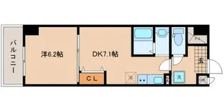 アスコット薬師堂駅前【2階】の間取り