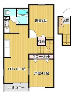 コンフォート園A【2階】の間取り