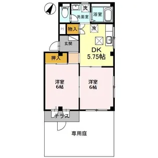 ローレルハイツI【2階】の間取り