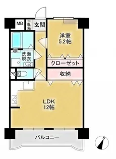 北本スクエア【7階】の間取り