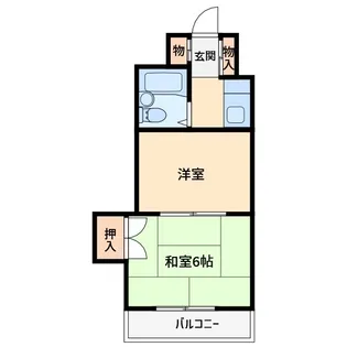 第16ユーセードムス【2階】の間取り