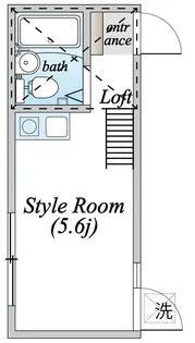 コーポ南与野【1階】の間取り