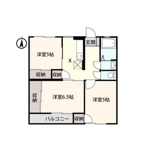アントワーヌ富山I【3階】の間取り