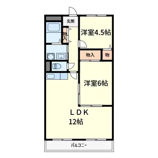 メゾンソレイユ【2階】の間取り