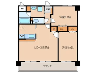 Bercer【2階】の間取り
