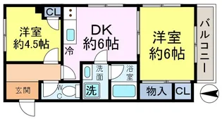 グランエスポアール【4階】の間取り