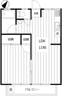 コーポ本橋【1階】の間取り