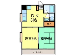 貞方第2ビル【1階】の間取り