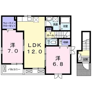シュミネ トロワ【2階】の間取り