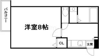アークリード三十三間堂【3階】の間取り