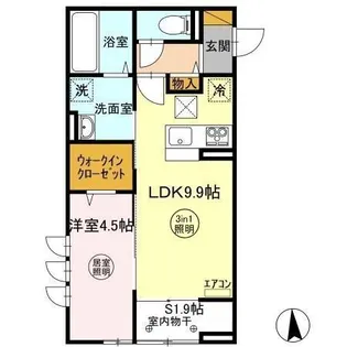 Temps Calme(タンカルム)【1階】の間取り