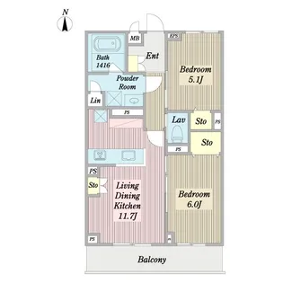 ルノール【2階】の間取り