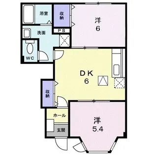 シャルマン御笠II【1階】の間取り