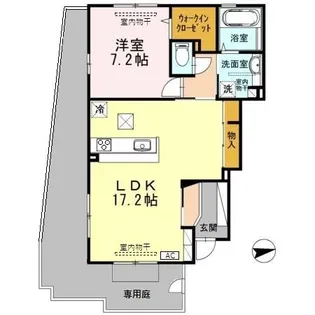 Harts Dale(ハーツデイル)【1階】の間取り