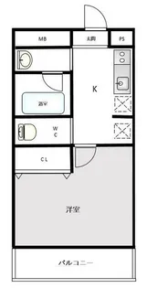 アスキー南品川【1階】の間取り