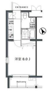 ガーデン荏原中延【1階】の間取り