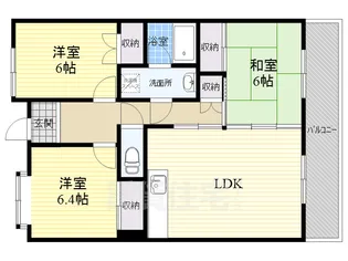 エクセル千里三番館【5階】の間取り