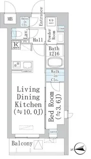 アーデル浮間舟渡【4階】の間取り
