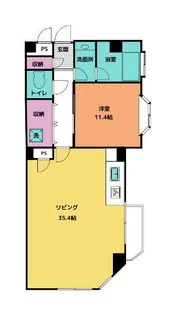 ライベストコート幡ヶ谷【2階】の間取り
