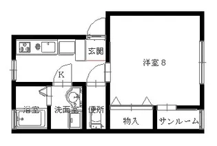 SJハイム野町【1階】の間取り