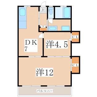プレイスGOU【3階】の間取り
