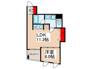ミリアレジデンス日本橋人形町II【7階】の間取り