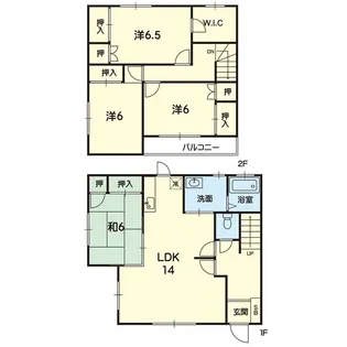 ドミール渡鹿【1階】の間取り