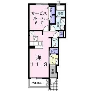 サンヒルズ希央台【1階】の間取り