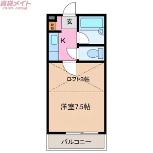 マリオ東員【2階】の間取り