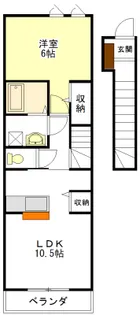 F ヴィレッジ I・II【2階】の間取り