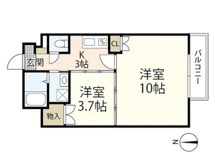 Marionette IX【11階】の間取り